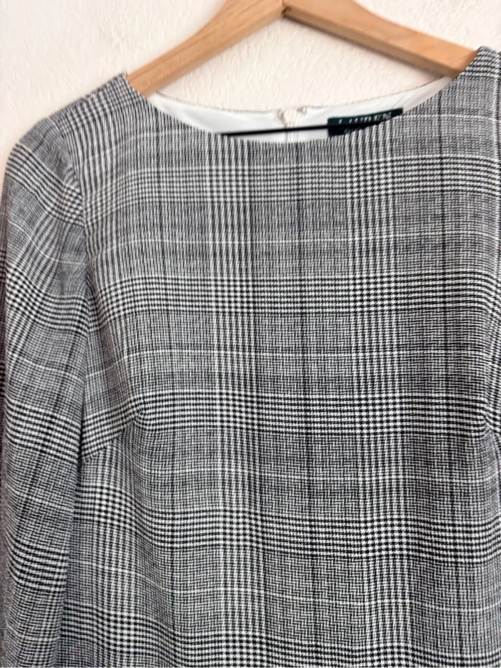 Ralph Lauren Grey Plaid Shift Dress - Picture 9 of 11